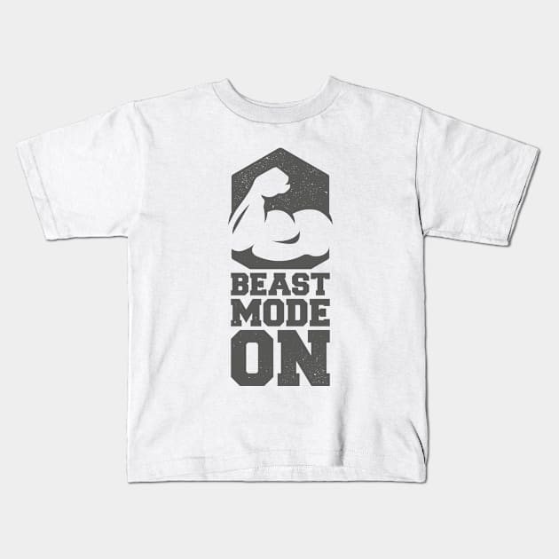 Beast mode Kids T-Shirt by Dosunets